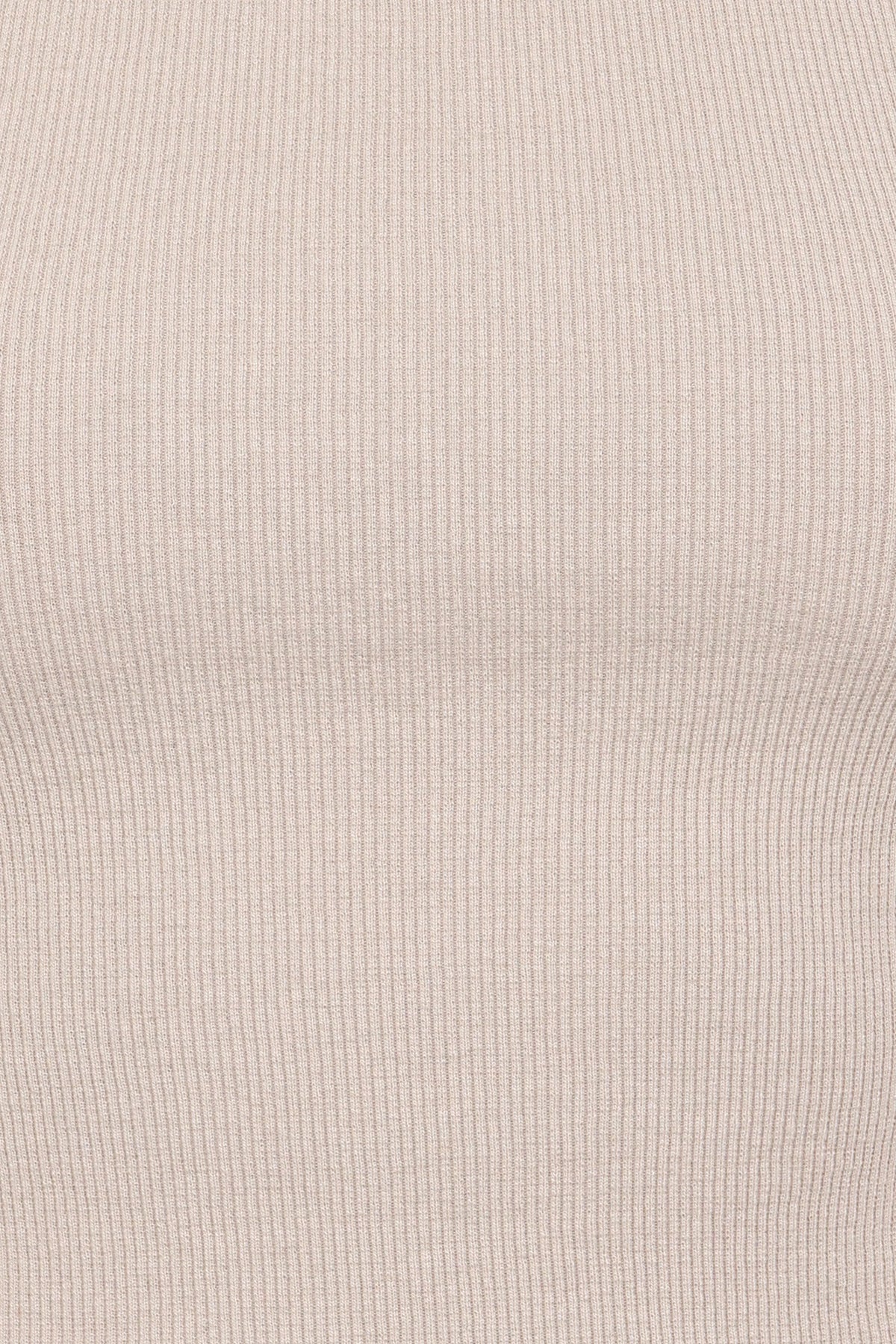 Ari Ribbed Tank Top - Wheat