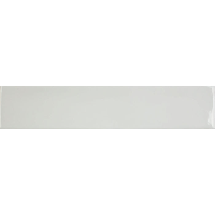 Downtown Glossy Blanco White 5 x 25cm Porcelain Wall Tile - 0.75sqm perbox