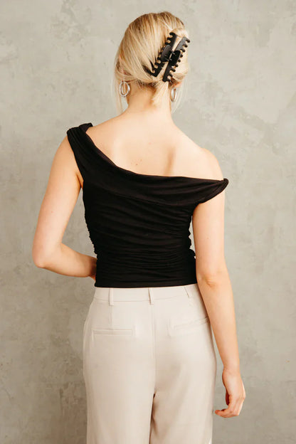 Simone Asymmetrical Twist Top
