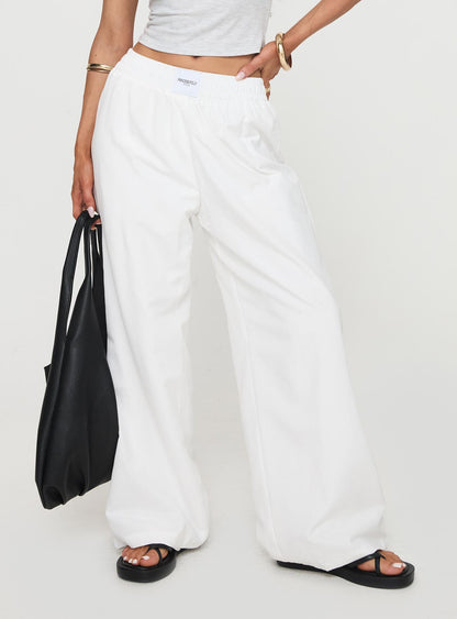 Beach House Pants White Tall