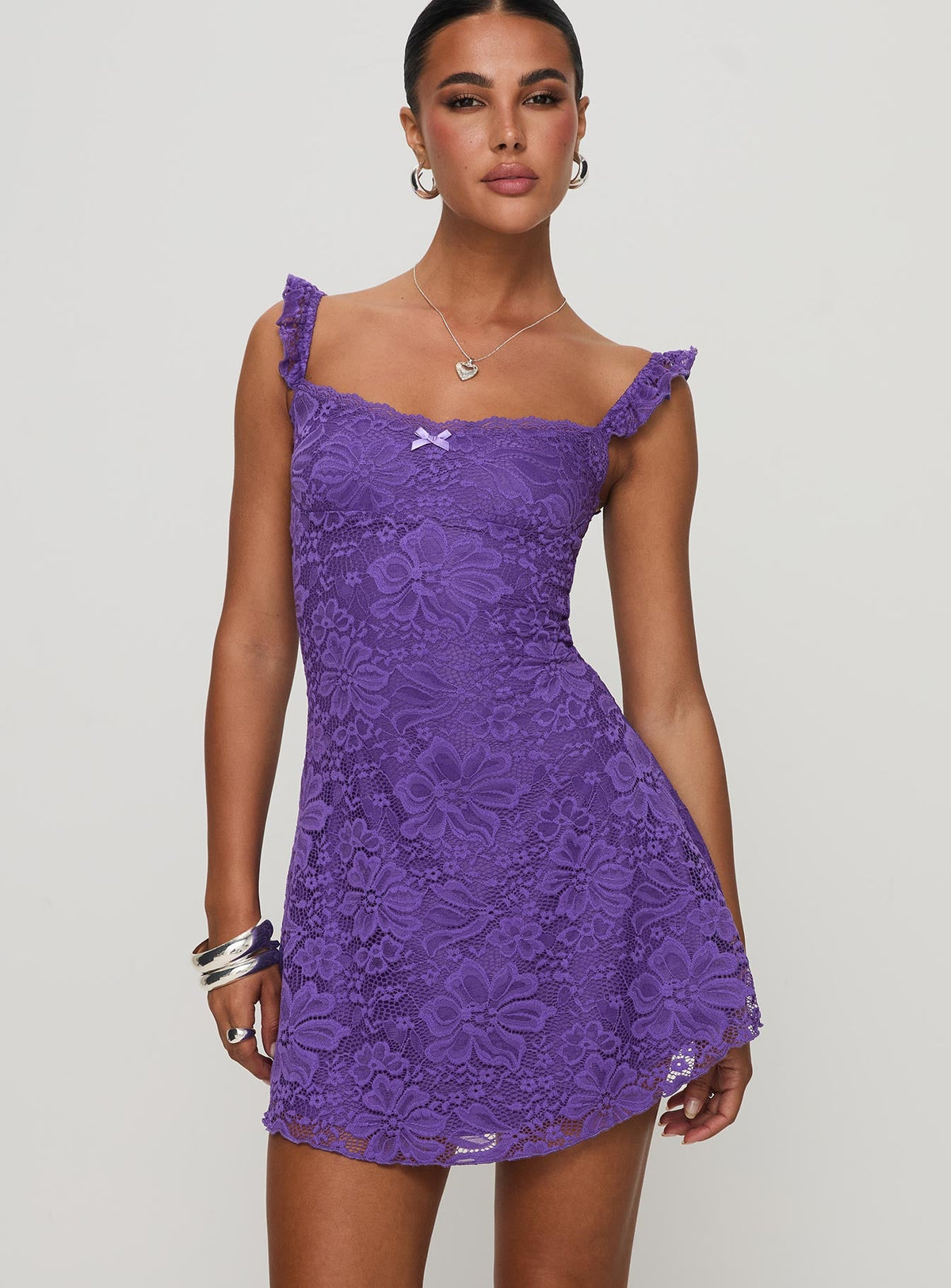 Beacall Mini Dress Purple