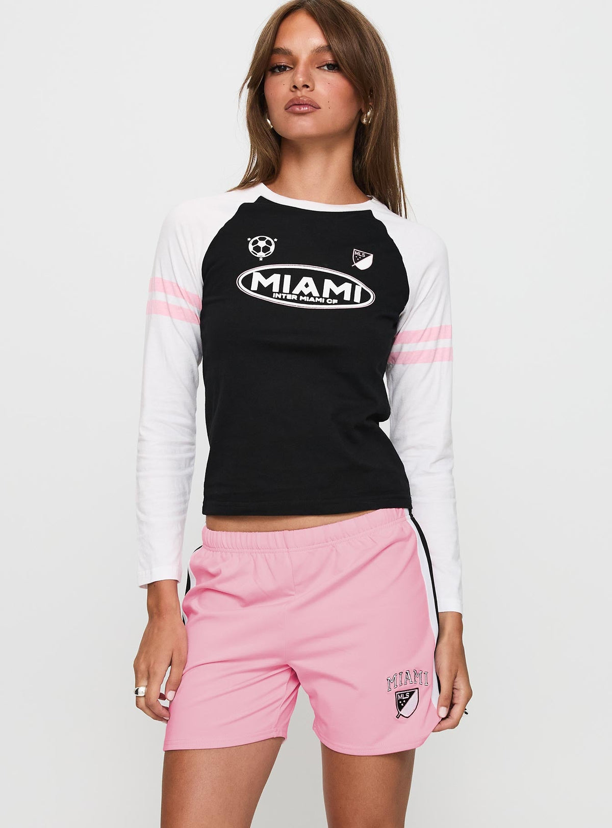 Bend It Athletic Shorts Pink