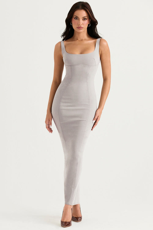 smoke bodycon maxi dress