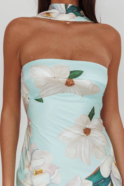 Damsel Reverse Halter Maxi Dress Magnolia Mint