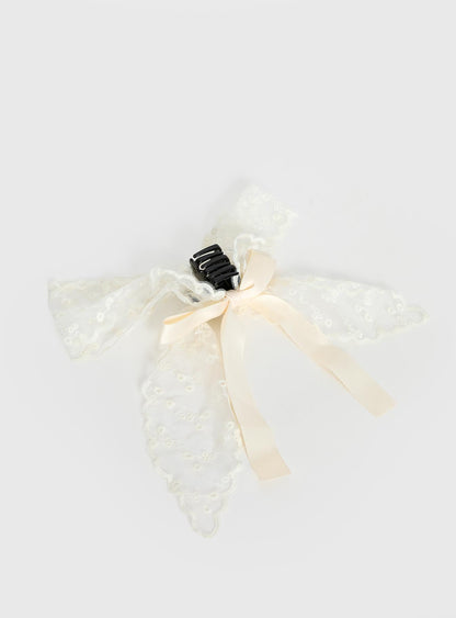 Bellarosa Lace Bow White