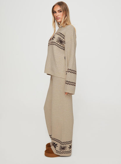 Anok Star Pants Brown / Cream
