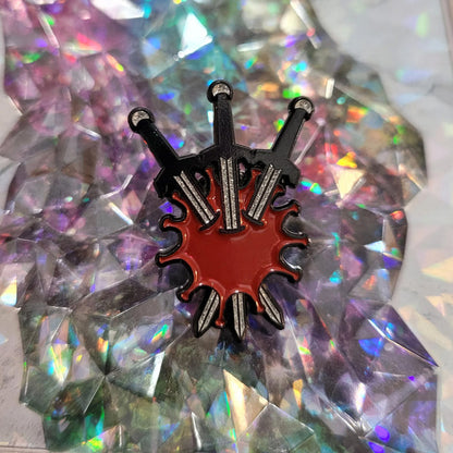 3 of Swords pin