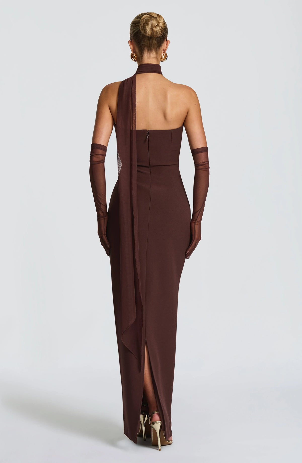 Lindsey Maxi Dress - Plum Brown