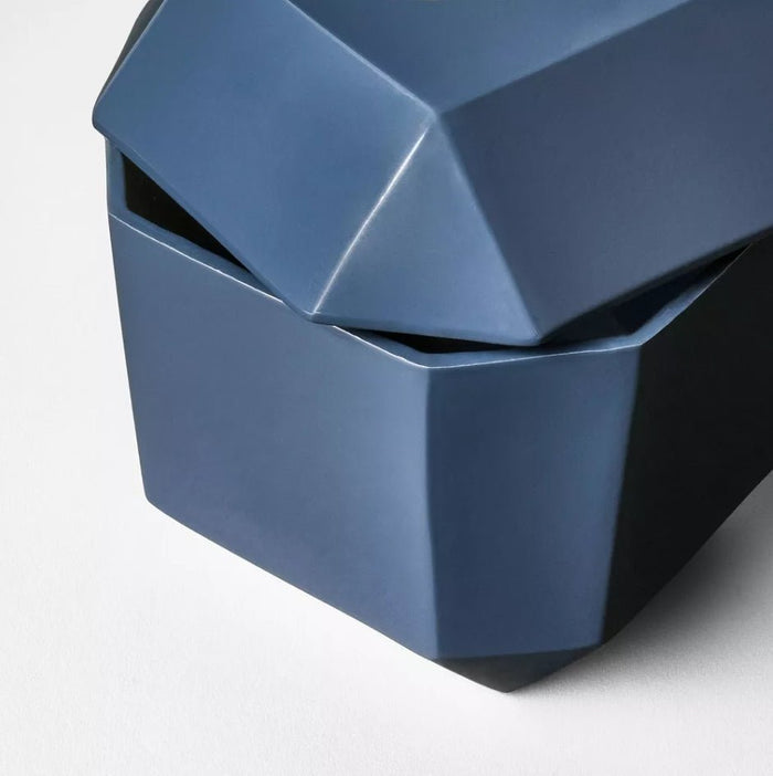5" Decorative Lacquer Box - Blue - Wichita Home Outlet