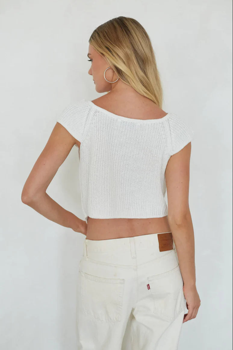 Bettina Front Tie Knit Top