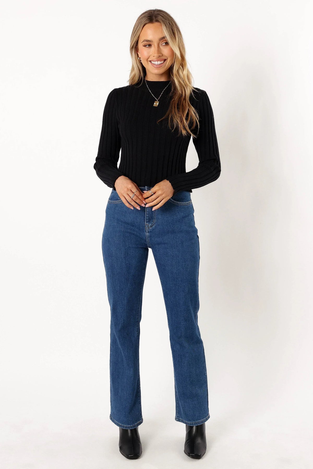 Nila Knit Top - Black
