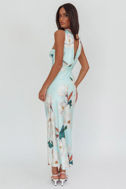 Damsel Reverse Halter Maxi Dress Magnolia Mint