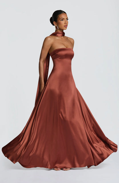 Morven Maxi Dress - Rust