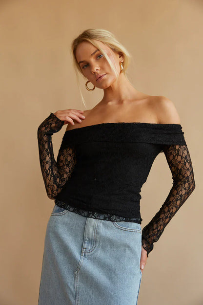 Collette Lace Long Sleeve Top