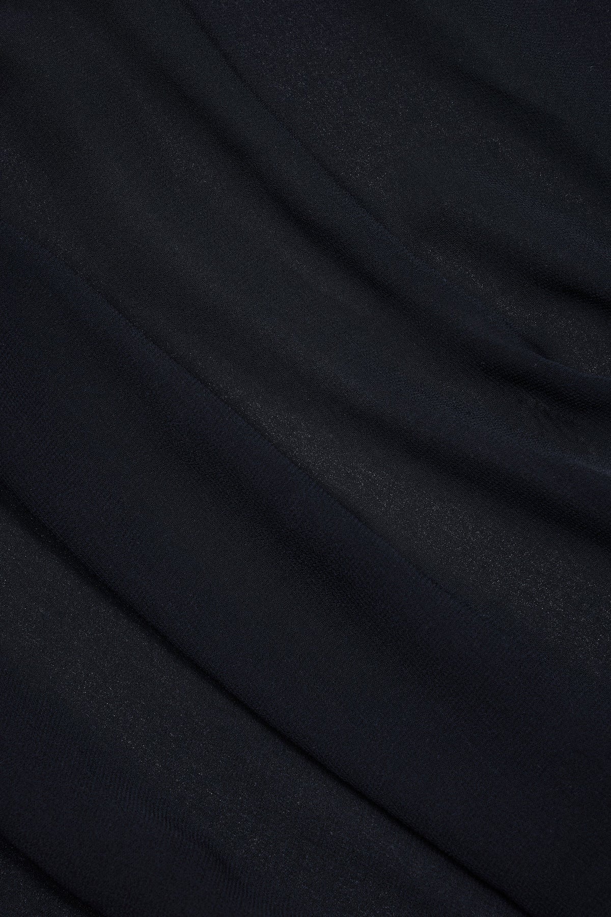 Cowl-Neck Mini Dress in Black