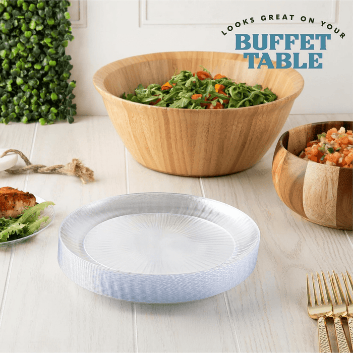 Clear Plastic Plate - 30 Pack - Wichita Home Outlet
