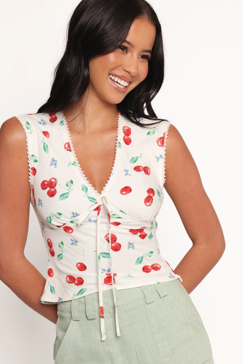 Morgan Top - Starlight Cherry