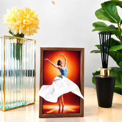 Ballet Dancer Wooden Tissue Box Holder