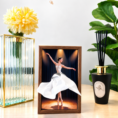 Ballet Dancer Wooden Tissue Box Holder