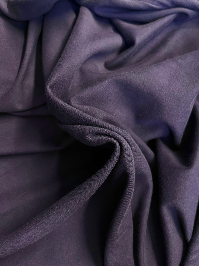 Italian Double Sided Stretch Cotton Jersey - Medium Wt - Indigo