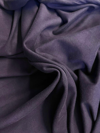 Italian Double Sided Stretch Cotton Jersey - Medium Wt - Indigo