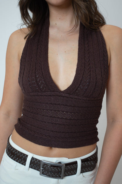 Molly Top in Brown