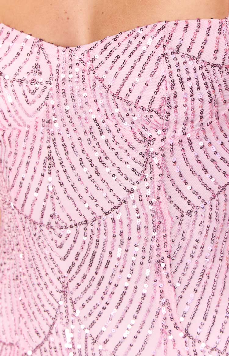Penny Lane Pink Sequin Mini Dress