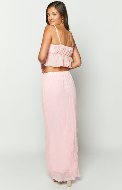 The Moment Pink Maxi Skirt