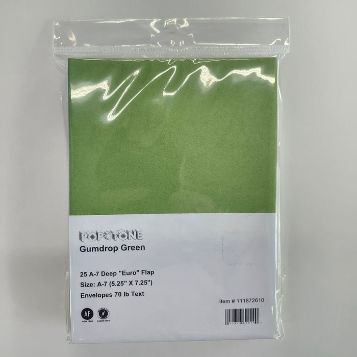 A7 Gumdrop Green 25/Package