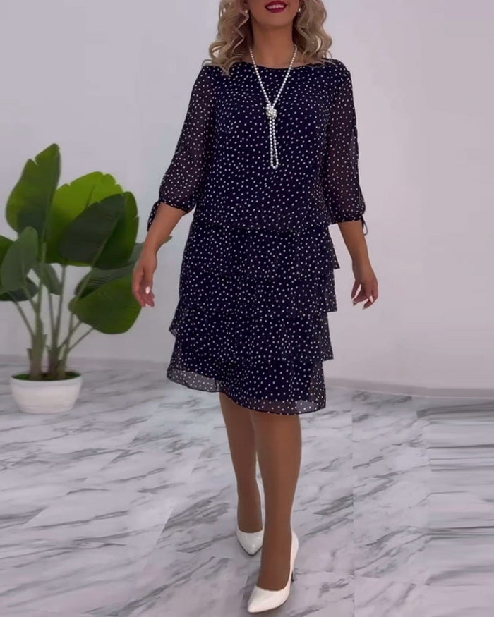 Ada - Polka Dot Layered Dress