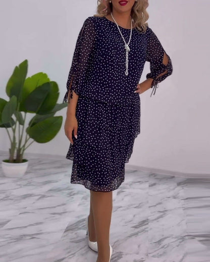 Ada - Polka Dot Layered Dress