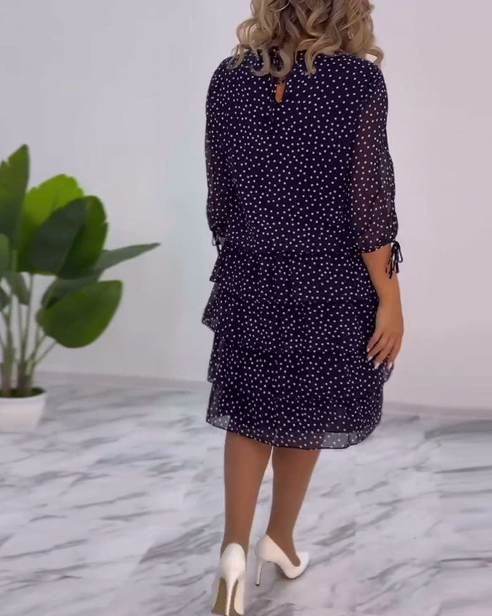 Ada - Polka Dot Layered Dress