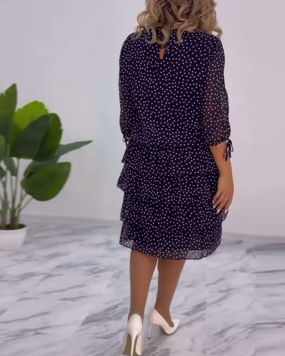 Ada - Polka Dot Layered Dress