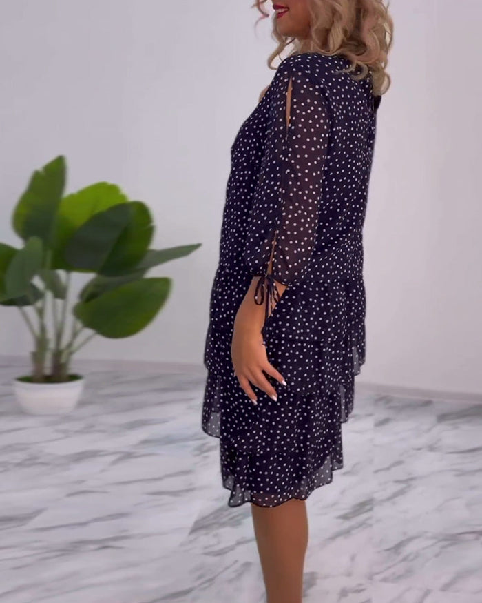 Ada - Polka Dot Layered Dress