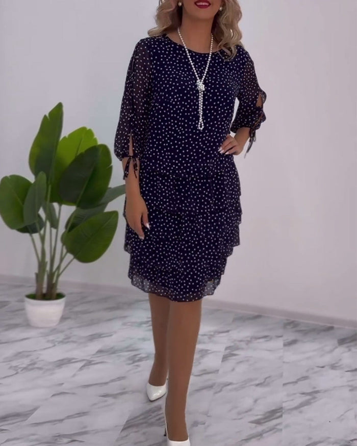 Ada - Polka Dot Layered Dress