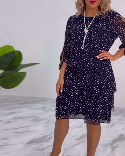 Ada - Polka Dot Layered Dress