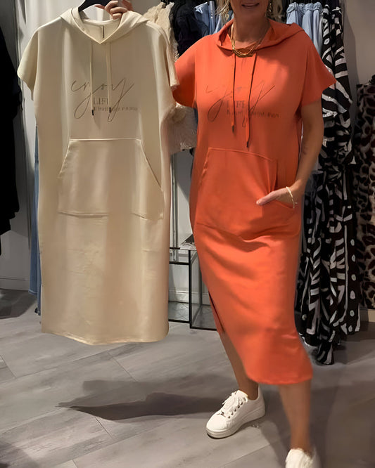 Anya - Casual Hoodie Dress