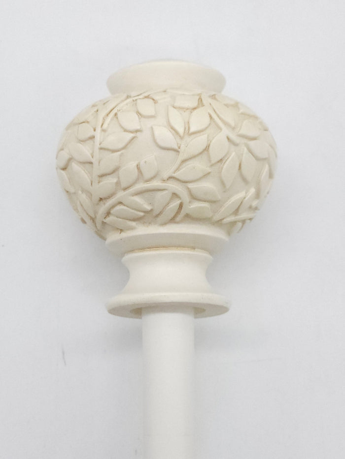 Arbor Adjustable Curtain Rod - Antique White (Two Sizes Available) - Wichita Home Outlet