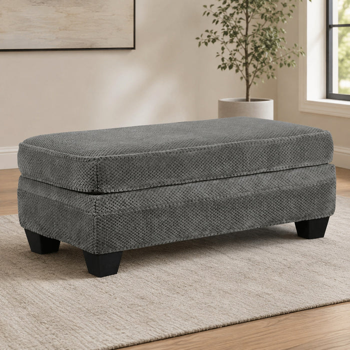Artesia Ottoman - Granite - Wichita Home Outlet