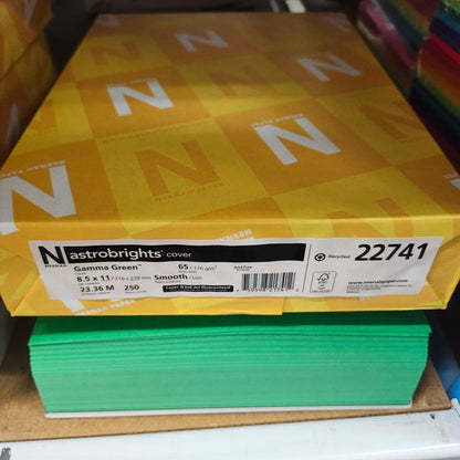 Astrobright Gamma Green 65# Cardstock