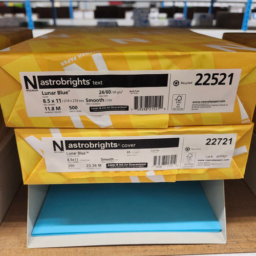 Astrobright Lunar Blue 65# Cardstock