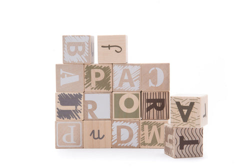 Bajo Alphabet Blocks Earth Colours