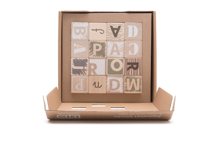 Bajo Alphabet Blocks Earth Colours