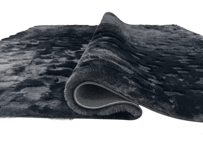 Bunny 50 Sculpted Area Rug - 5' x 7' - Black - Wichita Home Outlet