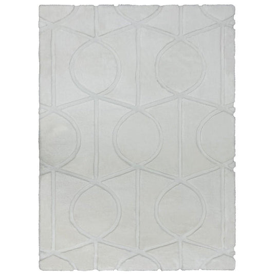 Bunny 55 Sculpted Area Rug - 7' x 10' - Snow - Wichita Home Outlet