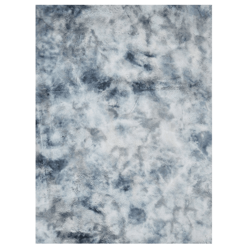 Bunny Faux Fur Area Rug - Tie Dye Grey - 5' x 7' - Wichita Home Outlet