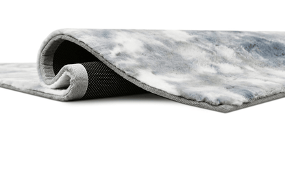 Bunny Faux Fur Area Rug - Tie Dye Grey - 5' x 7' - Wichita Home Outlet