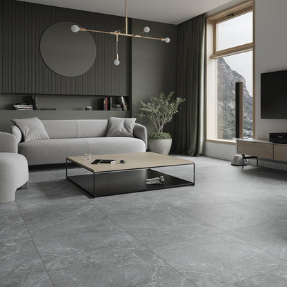 Cloud Rock Grey Matt (GPT1067) 59.8 x 119.8mm Rectified Porcelain Tile - 1.43sqm perbox