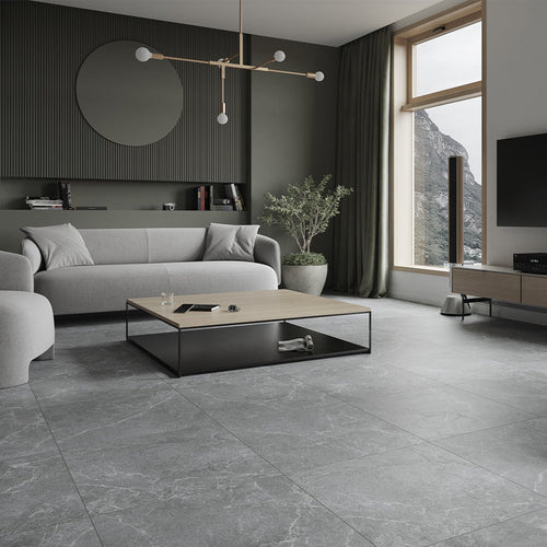 Cloud Rock Grey Matt (GPT1067) 59.8 x 119.8mm Rectified Porcelain Tile - 1.43sqm perbox