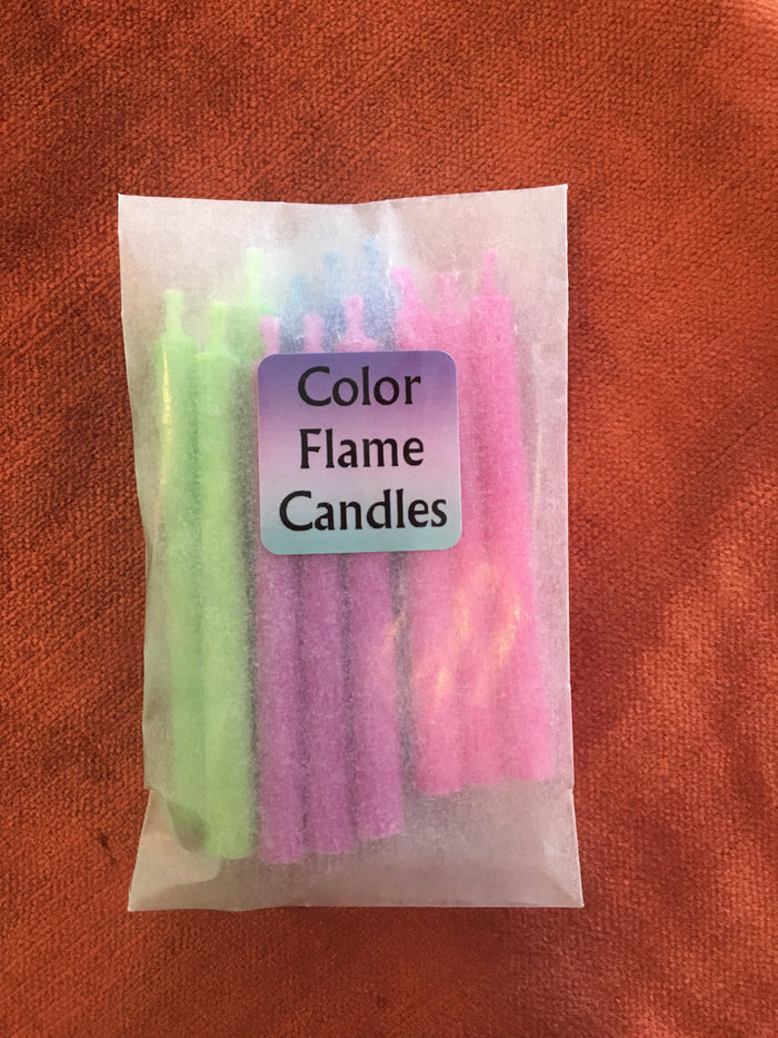 Color Flame candles